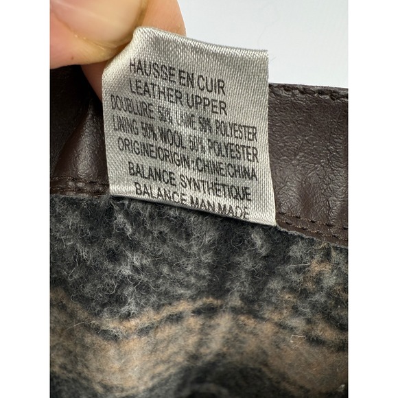 BLONDO Aqua Protect Block Heel Knee-High Chocolate Brown Leather Riding Boots 7M - Picture 9 of 12